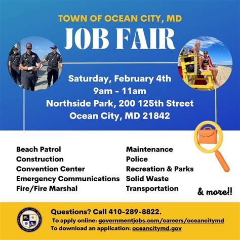 40 hours per week. . Ocean city md jobs
